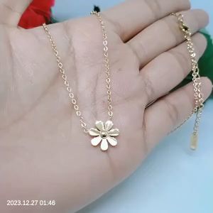 Kalung Titanium Premium Perhiasan Aksesoris Lapis Emas Anti Karat Anti Luntur