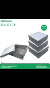 Box Catering 20x20 Dus Nasi 20x20 Tebal 400 Gsm (Isi 20 Pcs-KBB20D)