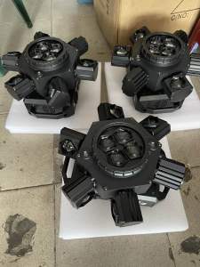 Moving trực thăng vỏ kim loại moving 6 đầu 10 mắt đèn sân khấu đèn xoay 10 mắt