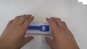 Blue Velcro Elastic Band Urine Bag Strap Drainage Belt Leggings Urine Fixing Strap Catheter Holder