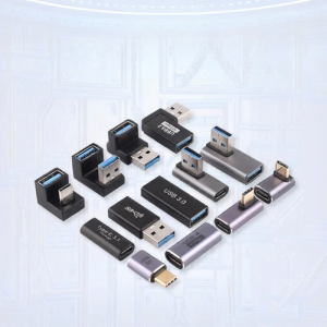 TOUGLESY | Right Angle Extension Data Cable Type C Adapter 90 Degree L Shape