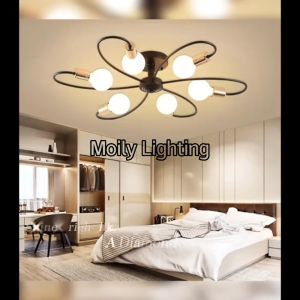 YHLAMP Modern Metal Chandelier Exquisite Living Room Chandelier Lamp Led Nordic Pendant Lights 3/6 /8 Dinning Room Chandelier Ceiling Light 220v E27 Lamp Holder Metall Tricolor Chandelier Ceiling Light For Living Room Bedroom Dining Room Corridor