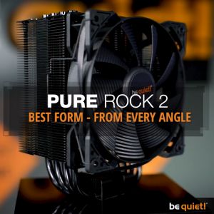 Be Quiet! Pure Rock 2 Black/FX CPU Air Cooler - Black/RGB