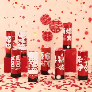 Wedding Celebration Cannon Handheld Flower Bomb Cannon Marriage Proposal Ceremony Decorations Confetti Cannon Supplies