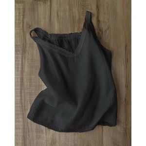 Plus Size Loose Lace Trimmed Camisole