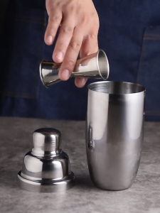 Bình lắc Cocktail Shaker 530ml inox pha Cafe cocktail Glazz Home dụng cụ pha chế