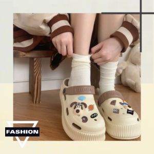 Xishop สินค้าจัดส่งไว รองเท้าแตะลำลองผู้หญิงหัวโตสีทูโทนสูงสุด ความรู้สึกว่าแฟชั่น ที่สามารถแถมกับผู้หญิงที่มีความมั่นใจ ให้ผลลัพธ์ที่ทำคุณสวยงามและรัก