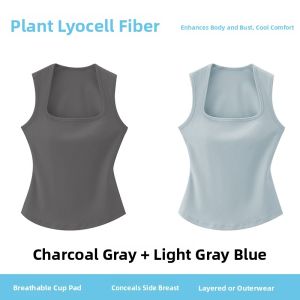 MiiOW | White Lenzing Cotton Strap Vest Women Summer New Inner Wear Outer Wear No Bra Base Shirt Cat Person MiiOW Versatile Slim Fit