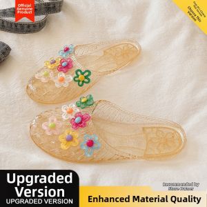 JIFANPAUL | Womens Flat Transparent Jelly Shoes