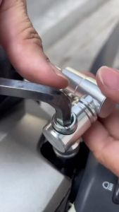 【Original 24hours delivery】1pcs Cnc Aluminum 360 Degree Rotating Glass Stand Mirror Bracket (Free 10mm Extension)