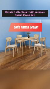 Rattan Design Dining Set With 4 and 6 chair