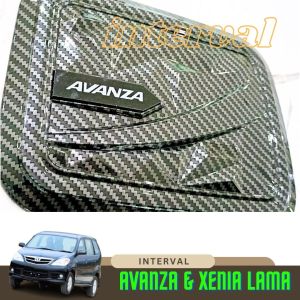 Tank Cover Tutup Tangki Mobil Avanza 2005-2011 Diamon Carbon