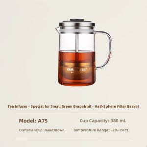 Kamjove | Citrus Tea Brewing Glass Teapot Single Serving Tea Water Separation
