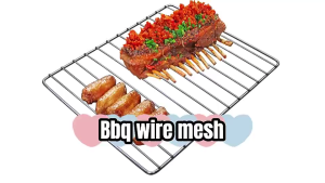 BHQ 304 Stainless Steel Cooking Rack Thicken Square Grid Grill Kitchen Oven Cook Tool with Foot Cooker