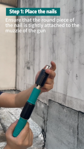 500 Nails 【Shipped Within 48 Hours】 Steel Nail Gun Rivet Gun Bullet Nail Gun Concrete Fire Nail Gun Ceiling Round Nail 25mm Artificial Nail