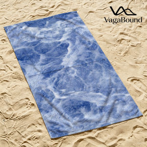 Frosty Blue Surf Quick Drying Beach Towels Ultra Lightweight Fast-drying Super Absorbent It is a must-have item for summer