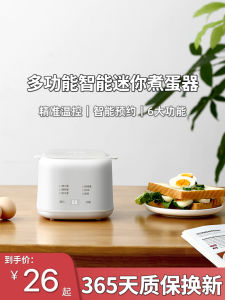 Automatic Small Multifunctional Egg Cooker Intelligent Mini Steamer Hard Boiled Egg Maker with Timer Insulation Home Kitchen Appliance