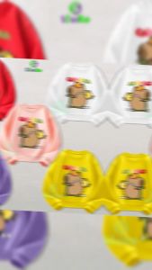 Áo Sweater bé trai va bé gái in hình capybara chạy xe từ 6kg-32kgATD10