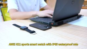 AWEI H21 Smart Watch for Women Men Bluetooth Call Fitness Watch IP65 Waterproof Heart Rate Health Monitoring 100+Sports Mode