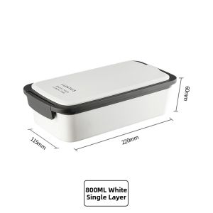 ASVEL | Microwaveable Healthy Meal Box for Women with Dual Layers