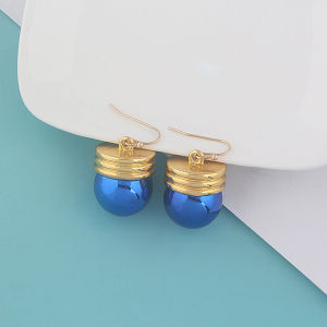Anime Hunter X Hunter Earrings Chrollo Lucilfer Original Blue Bulb Ear Hook Clip Men Women Cosplaying Fans Props Gift Jewelry