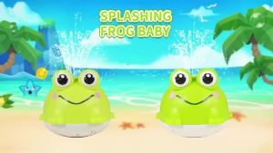Automatic Spraying Bath Toys Smart Sensor Whale Frog Spray Ball for Infant Kids Water Play No Button Needed