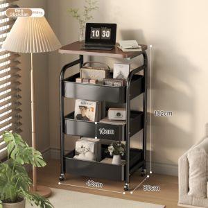 YIXUAN | Xe Đẩy Lưu Trữ Đa Tầng Gấp Gọn