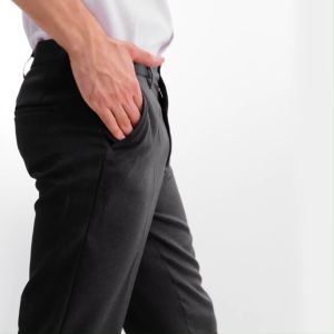 DZARGO - Celana Ankle Pants Pria Panjang Slimfit Dark Grey