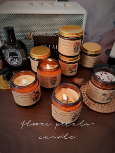 เทียนหอม เทียนหอมดอก เทียนน้ำมันหอมระเหย เทียนถั่วเหลือง เทียนหอมอโรม่า เทียนหอมปรับอากาศ ห้องนอน กลิ่นหอมติดทนนาน