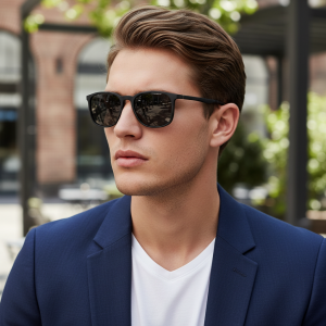 New Simple Matte Black Frame Sunglasses With Uv Protection Suitable For Daily Wear. 3234