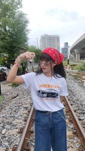 (พร้อมส่ง) เสื้อยิดรวมพลรถคลาสสิค งานสกรีนจมติดแน่นทนนาน - ผ้า Cotton100%