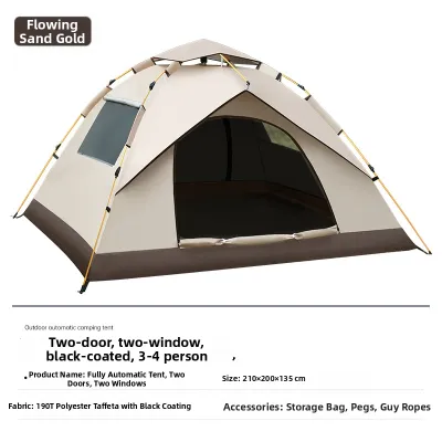 Portable Automatic Open Waterproof Sun-Resistant Tent