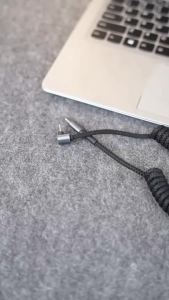 Cáp Sạc Thu Gọn USB A Sang USB C 90 Độ Sạc Nhanh Cho iPhone 17/16 Samsung Galaxy A17 Cáp Sạc Ô Tô