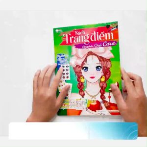 Combo Sách trang điểm công chúa (5 cuốn) (Tô màu và bóc dán hơn 500+ stickers sáng tạo) cho bé gái