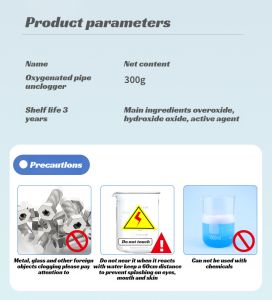 Powerful Pipe Unclogger Quick Cleaner Dissolve Floor Drain Clogging Hair and Sewer Pipe Cleaner