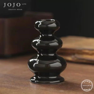 Romantic Candlestick Decorative Tabletop Ornament for Home Dining Table Modern Minimalist Style Ceramic Craft from China