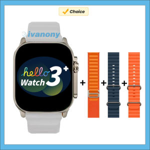 Đồng Hồ Thông Minh Hello 3 Plus Với Màn Hình AMOLED ROM 4G Gọi Bluetooth La Bàn Nghe Nhạc Điều Khiển Từ Xa Dây Đeo 49mm Bộ Dụng Cụ Dành Cho Người Lớn Theo Dõi Sức Khỏe Và Thể Dục