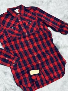 Áo sơ mi dài  flannel caro Duluth Trading nữ thu đông xuất khẩu USAchất liệu Cotton thoáng mátcó big size