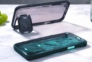 Nillkin Camera Cover Metal Stand Case for Samsung Galaxy S25 Ultra Clear Hard Iceblade Prop Back Case