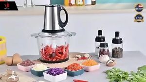 Meat Grinder Stainless Steel Blender Electric Food Chopper Multifuction Food Processor Blender Pengisar Daging 绞肉机 YY51