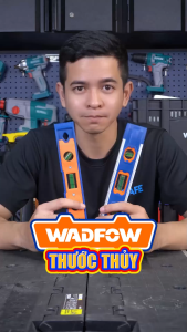 Thước thủy mini Wadfow chiều dài 225mm có nam châm hút 3 lọ nước chất liệu NHỰA PP