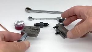 3/16 Inch Brake Line Double Flaring Tool Handheld 45 Degree SAE for Brake Hose Nickel Tube and Copper Tubing 4.75mm