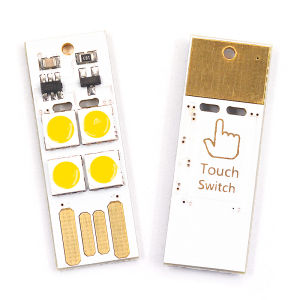 Mini USB Camping Light with Shell Switch Touch LED Desk Lamp Creative Power Bank for Computer Keyboard