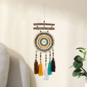 Creative Bohemian Dream Catcher Pendant Evil Eye Decorative Hand Woven Wall Hanging