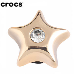 Crocs Jibbitz ต่างหูห่วงโลหะชุดห้าชิ้นวัสดุโฟมสีทองอุปกรณ์เสริมที่สมบูรณ์แบบสําหรับรองเท้า Crocs