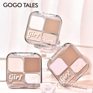 Gogo Dance Quad Color Matte Highlighting Palette Liquid Foundation Contouring Disk Facial Brightening Nose Shadow Affordable