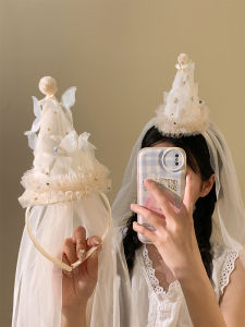 Glowing Birthday Hat Headwear Womens Party Atmosphere Photo Prop Elastic Hairband Cute Festive Accessory