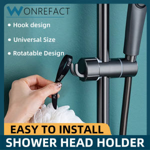 Bathroom Universal Sliding Bracket Fixed Shower Head Accessories Shower Rack Adjustable Bathroom Shower Head Wall Installation