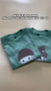Kaos Couple Adek Kakak 1-12 Tahun Sibling Series Warna Green Mint
