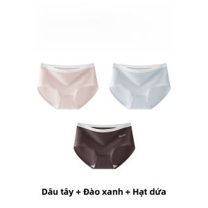 MiiOW | Quần lót tam giác cotton nguyên chất cạp vừa cho nữ mùa hè 2025 kháng khuẩn thoáng khí không đường may quần đùi cotton thoải mái